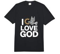 Ich Liebe Gott, Taube, Sonne, Spiritueller Ausdruck Comfort Colors Adult Heavyweight T-Shirt