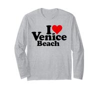 ICH Liebe Herz, Venice Beach, LOS Angeles, Social California Langarmshirt