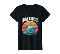 Ich Liebe Kreuzfahrten Sunset Voyage Travel Preisgünstiges Grafik-T-Shirt