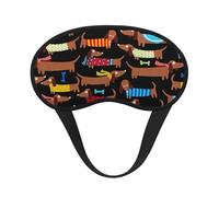 Ich liebe meinen Hund, meinen Dackel.,Vollständige Augenabdeckungen, lichtundurchlässige Schlafmasken, Verdunkelungs-Augenschützer