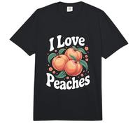 Ich Liebe Pfirsiche Fruit Fun Summer Vibes Comfort Colors Adult Heavyweight T-Shirt
