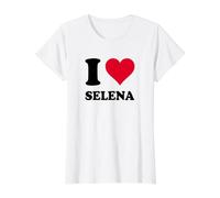 Ich Liebe Selena Preisgünstiges Grafik-T-Shirt, Damen, Weiß, XL