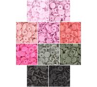 Ich mag grosse Kn pfe! Starterpaket mit 250 kompletten KAM-Druckkn pfen/Kunststoff-Druckknopf-Sets fur nahfreie Verschlusse/Stoffwindeln/Nahen/Unp