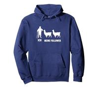 Ich Meine Follower Alpaka lama alpakas Alpaca alpakafans Pullover Hoodie, Unisex für Erwachsene, Marineblau, XL