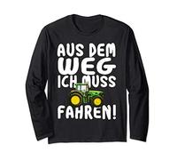 Ich Muss Traktor Fahren T-Shirt Schlepper Trecker Mann Idee Langarmshirt