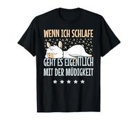 Ich Schlafe Lama Schlafshirt Alpaka Lustige Sprüche Geschenk T-Shirt