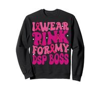 Ich trage Rosa für Meine DSP Boss Breast Cancer Awareness Kids Sweatshirt