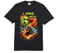 Ich war 6 Jetzt Bin ich 7 Geburtstag 67 Meme Japanese Monster Kids Comfort Colors Adult Heavyweight T-Shirt