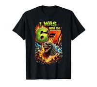 Ich war 6 Jetzt Bin ich 7 Geburtstag 67 Meme Japanese Monster Kids T-Shirt