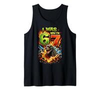 Ich war 6 Jetzt Bin ich 7 Geburtstag 67 Meme Japanese Monster Kids Tank Top