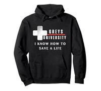 Ich weiß, wie man eine Life Greys University rettet Pullover Hoodie