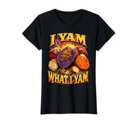 Ich Yam was Ich Yam Bootleg Meme Ube Pun Purple Yam Dad Witz Preisgünstiges Grafik-T-Shirt