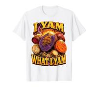Ich Yam was Ich Yam Bootleg Meme Ube Pun Purple Yam Dad Witz Preisgünstiges Grafik-T-Shirt