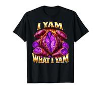 Ich Yam was Ich Yam Bootleg Meme Ube Pun Purple Yam Dad Witz Preisgünstiges Grafik-T-Shirt