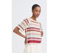ICHI Kurzarm-Bluse IHBANDIE S, Multicolor Stripe