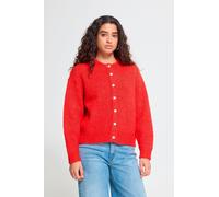 ICHI Relaxed Fit Strickjacke mit Woll-Anteil Modell 'Belablue' in Rot, Größe L