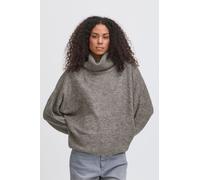Rollkragenpullover ICHI "Rollkragenpullover IHKamara" Gr. S, grau (dunkelgrau melange) Damen Pullover (69909741-S) dunkelgrau melange