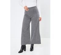 ICHI IHKATE Jacquard Damen Hose Stoffhose Culotte-Hose mit Reißverschluss Ziernähten Fischgratmuster Paspeltaschen Regular fit, Größe:XS, Farbe:Black/White Herringbone (203523)