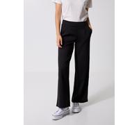 Ichi IHKATE SUS Long Wide PA2 Damen Hose Stoffhose mit Stretch hoher Elastikbund weiter Schnitt, Größe:M, Farbe:Black (194008)