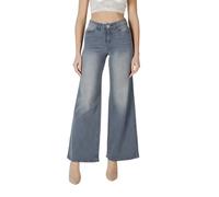 Ichi Cozy Wide-Leg Jeans Grau - Größe: W29_L34