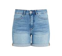 ICHI Damen Hotpants Jeans Shorts Kurze Denim Hose 20111412, Größe:34, Farbe:Light Blue (19044)