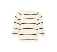 ICHI Damen IHBOSTON MS Pullover, 900004924/BIRCH W TOTAL E. Stripe, M