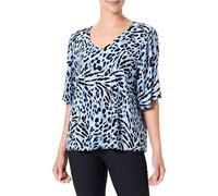 ICHI Damen IHMARRAKECH AOP SS9 Bluse, 201893/Little Boy Blue Leo Print, M