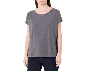 ICHI Damen IHREBEL SS6 T-Shirt, 190203/Gray Pinstripe, Medium