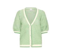 ICHI Kurzarm-Bluse IHARDINA M, Birch W Greenbriar Stripe