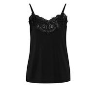 Ichi Spitzentop Damen schwarz, XL