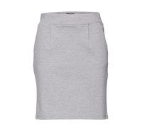 ICHI IHKATE SK Damen Kurzer Rock Minirock mit Stretch und Elastikbund, Größe:S, Farbe:Grey Melange (10020)