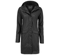 ICHI Damen TAZI JA Regenmantel, Schwarz (Black 10011), 36 (Herstellergröße: S)