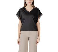 Ichi Elegance V-Ausschnitt Top aus Baumwolle für Frühling un - Größe: M