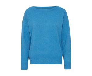ICHI fein gestrickter Pullover IHALPA blau M