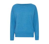 ICHI fein gestrickter Pullover IHALPA blau S