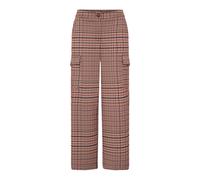 ICHI - Hose mit großem Karomuster - - Trousers - Damen - Mehrfarbig - L