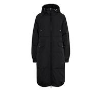 ICHI IHBUNALA DOWN JA Damen Steppmantel Wintermantel Winterjacke Daunenmantel mit Reißverschluss und Kapuze, Größe:2XL, Farbe:Black (194008)