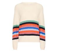 ICHI IHDUSTY Damen Strickpullover Grobstrick Pullover Regular fit, Größe:M, Farbe:Multi Color Stripe (201759)