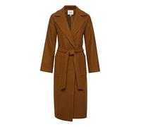 ICHI IHJANNET JA2 Damen Wintermantel Wollmantel Winterjacke mit Reverskragen Taschen und Gürtel, Größe:34, Farbe:Monk's Robe (181048)