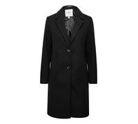 ICHI IHJANNET JA4 Damen Steppmantel Wintermantel Winterjacke Kurzmantel mit Reverskragen und Knöpfen, Größe:38, Farbe:Black (194008)