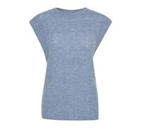 ICHI IHKAMARA Damen Pullunder Strickpullunder Rundhals Loose fit, Größe:S, Farbe:Blue Mirage (184215)