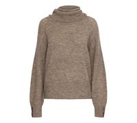 ICHI IHKamara Damen Rollkragenpullover Pullover Pulli mit Rollkragen Rippbündchen leicht elastisch Loose fit, Größe:M, Farbe:Fungi (171212)