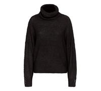 ICHI IHKamara Damen Rollkragenpullover Pullover Pulli mit Rollkragen Rippbündchen leicht elastisch Loose fit, Größe:XS, Farbe:Black (194008)