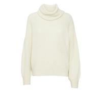Rollkragenpullover ICHI "Rollkragenpullover IHKamara", Damen, Gr. XL, rot (cloud dancer), Feinstrick, Obermaterial: 52% Polyacryl PAN. 30% Polyester Pol. recyc.. 15% Alpaka WP. 3% Elasthan EL., unifar