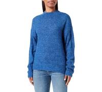 ICHI IHKAMARA LS3 Damen Strickpullover Feinstrick Pullover Strickpullover mit Turtleneck Regular-Fit, Größe:M, Farbe:True Blue (194057)