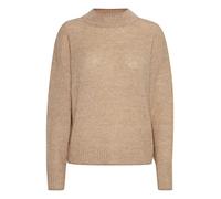 ICHI IHKAMARA LS3 Damen Strickpullover Feinstrick Pullover Strickpullover mit Turtleneck Regular-Fit, Größe:M, Farbe:Nomad (161212)