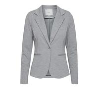ICHI Jerseyblazer mit 1-Knopf-Verschluss Modell 'Kate' in Hellgrau meliert, Größe L, Artikelnr. 1266202L Hellgrau meliert L 74% Polyester, 22% Viskose, 4% Elasthan