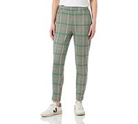 ICHI IHKATE CHECK2 PA Damen Chino Hose Stoffhose mit Stretch hoher Elastikbund Enger Schnitt, Größe:S, Farbe:Greenbriar (166127)