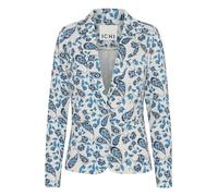 ICHI IHKATE Damen Blazer Jackenblazer Anzugsakko Reverskragen Regular fit, Größe:S, Farbe:Baleine Blue AOP (202922)