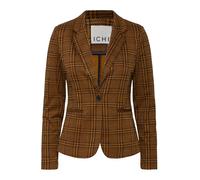 ICHI IHKate Damen Blazer Jackenblazer Anzugsblazer mit Reverskragen 1-Knopf-Form Regular fit, Größe:M, Farbe:Monk's Robe Check Jacquard (203791)